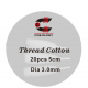 Thread Cotton 5cm(length) par 20 / 3.0mm(diameter) par lot de 10 - Coilology