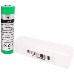 Accu 25R INR 18650 - 2500mAh + Etui de Protection