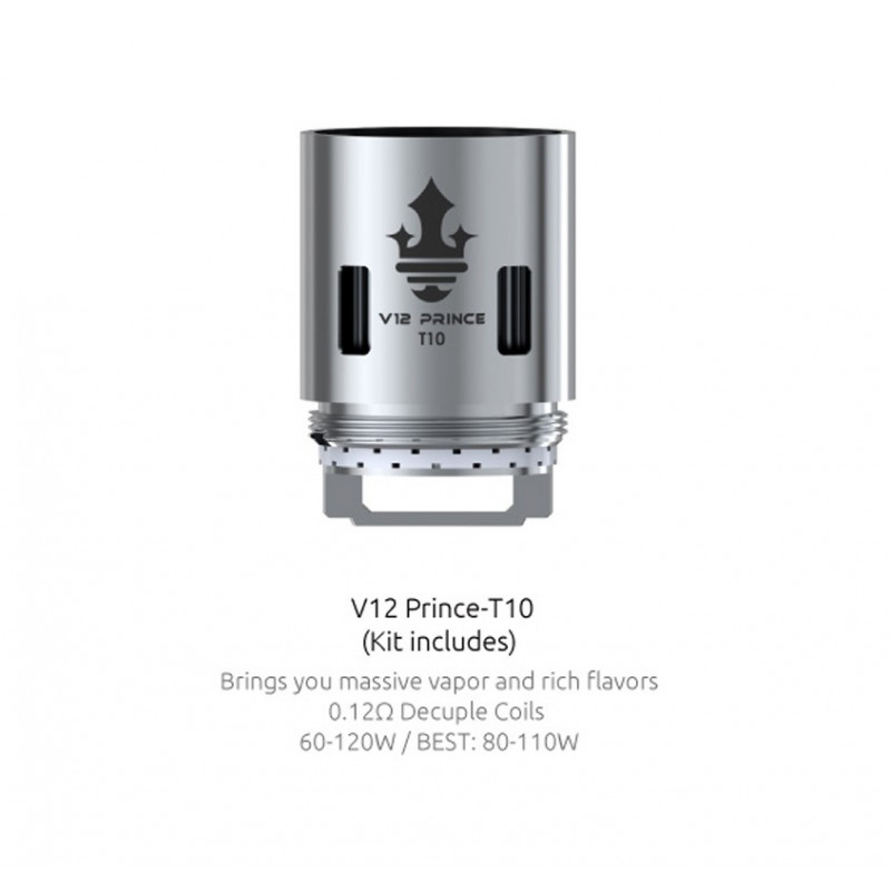 Résistances pour TFV12 Prince Q4/X6/T10 par 3 - Smoktech