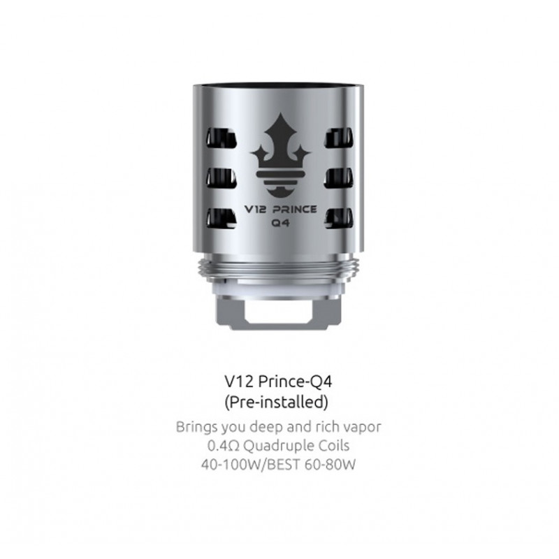 Résistances pour TFV12 Prince Q4 par 3 - Smoktech