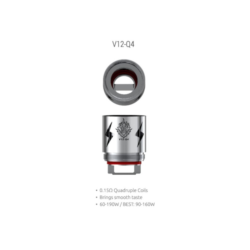 Résistances pour TFV12-Q4 Par 3 - Smoktech