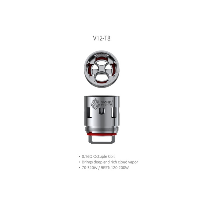 Résistances pour TFV12-T8 Par 3 - Smoktech