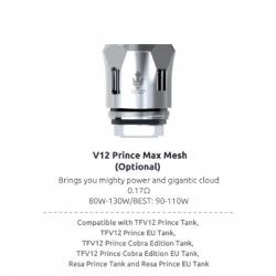 Résistances TFV12 Prince Max Mesh par 3 - Smoktech