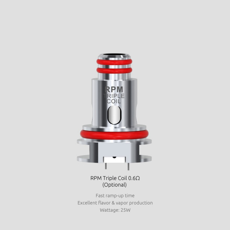 Résistances RPM40 Triple 0.6Ω par 5 - Smoktech