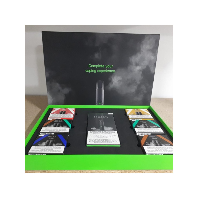 Pack Sample Kit Pod Hexa 2.0 + 6 Saveurs 20mg - Hexa