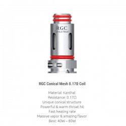 Résistances RPM80 RGC Conical Mesh par 5 - Smoktech