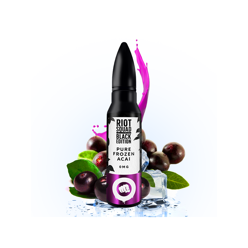 Pure Frozen Acai 50ML de chez Riot Squad Black Edition LCA New version