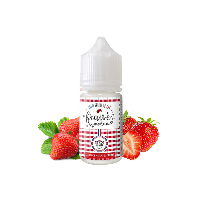 Fraise Symphonie Concentré 30ML - Tutti Frutti du Coq