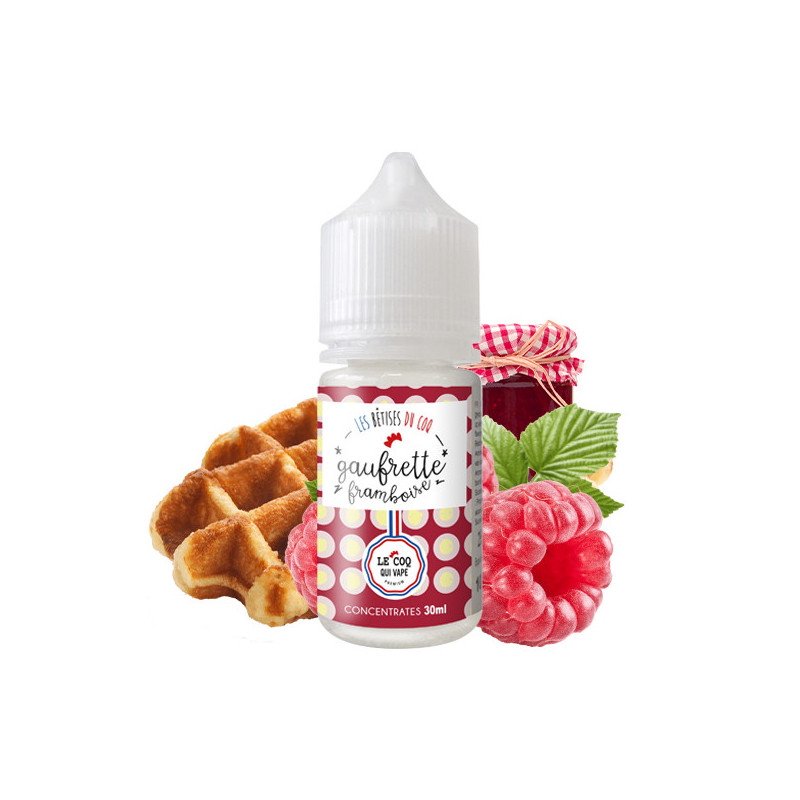 Gaufrette Framboise Concentré 30ML - Les Bêtises du Coq