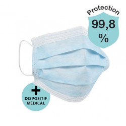 Masques Médicaux de protection Très Haute Filtration (99,8%) Type II R par 50