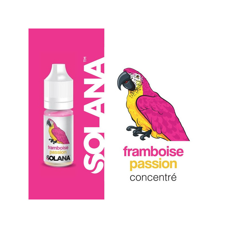 Framboise Passion concentré 10ml par 10 - Solana