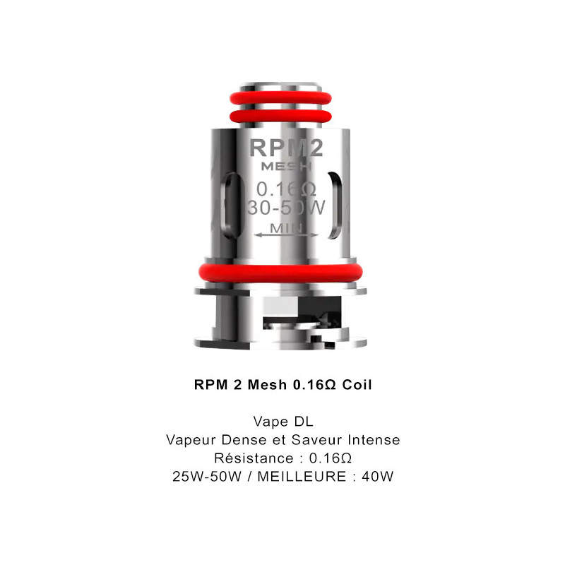 Résistances RPM2 SCAR P3 / P5 par 5 - Smoktech