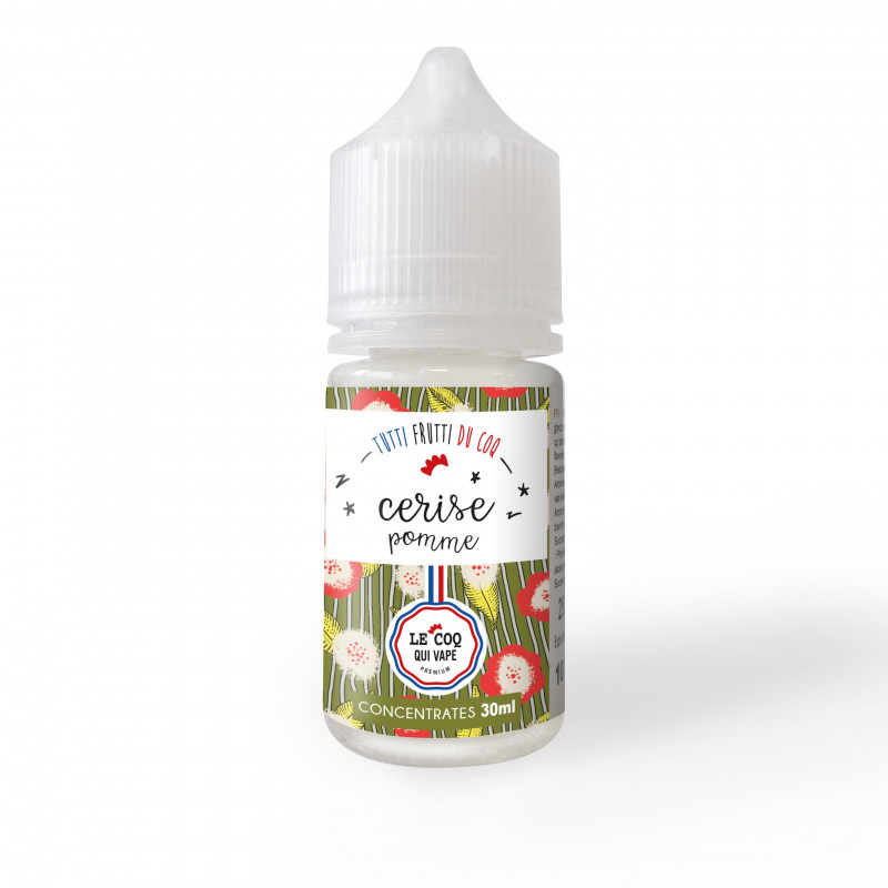 Pomme cerise concentré 30ml - Les bêtises du coq