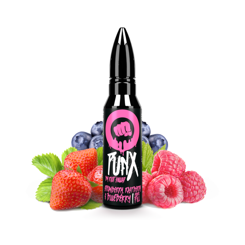 Punx - Strawberry, Raspberry & Blueberry 50ML - Riot Squad