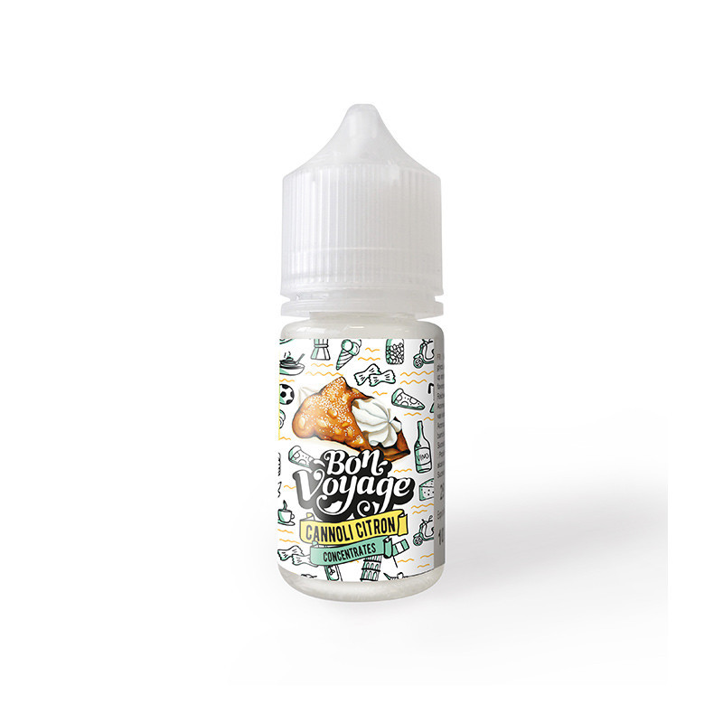 Bon Voyage - Cannoli Citron Concentré 30ML - Le Coq qui Vape