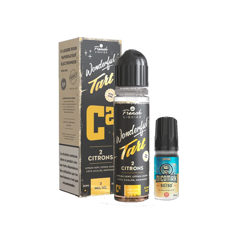 Kit Easy2Shake Wonderful Tart 2 citrons 50/50 - Le French Liquide