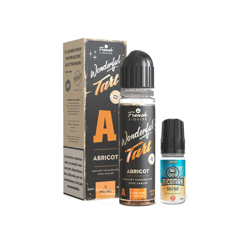 Kit Easy2Shake Wonderful Tart Abricot 50/50 - Le French Liquide