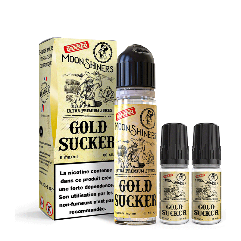 Gold Sucker 50ml + Booster 10ml - Moonshiners