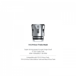 Résistances pour TFV12 Prince Triple Mesh Coil par 3 - Smoktech