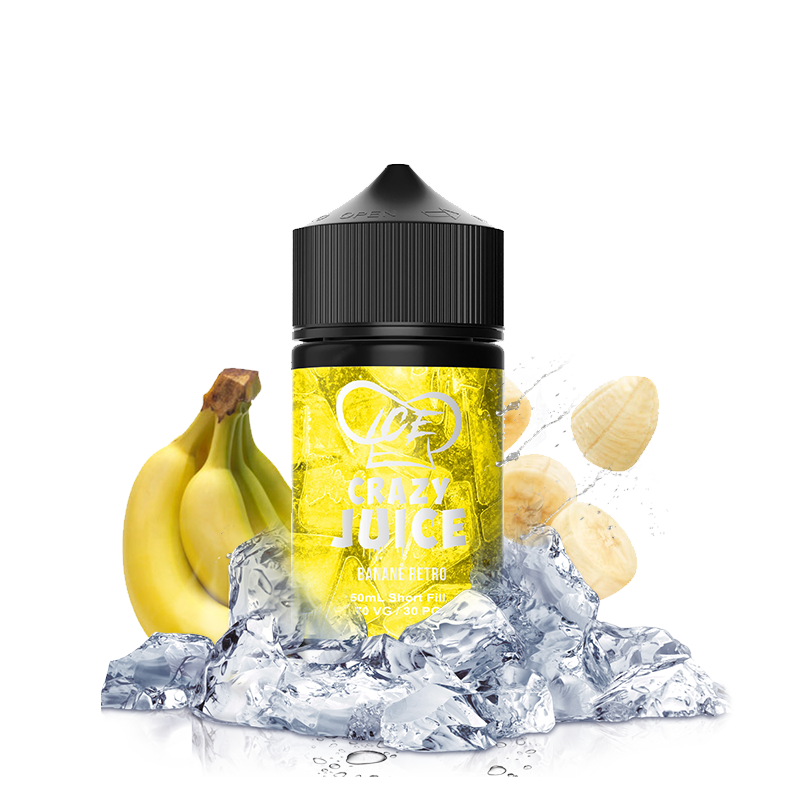 Banane Retro Ice 50ml - Crazy Juice - Mukk Mukk