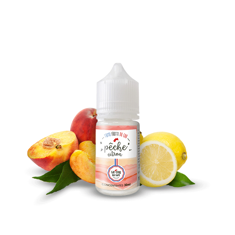 Pêche Citron concentré 30ml - Tutti Frutti du Coq