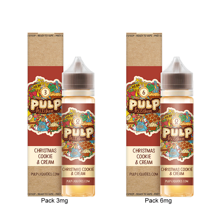 Pack Christmas Cookies & Cream 60ml - Pulp