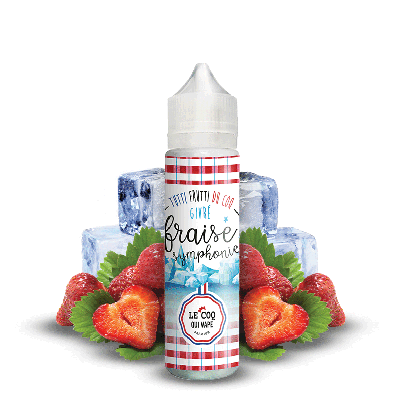 Fraise Symphonie Givre 50ml - Le Coq qui Vape