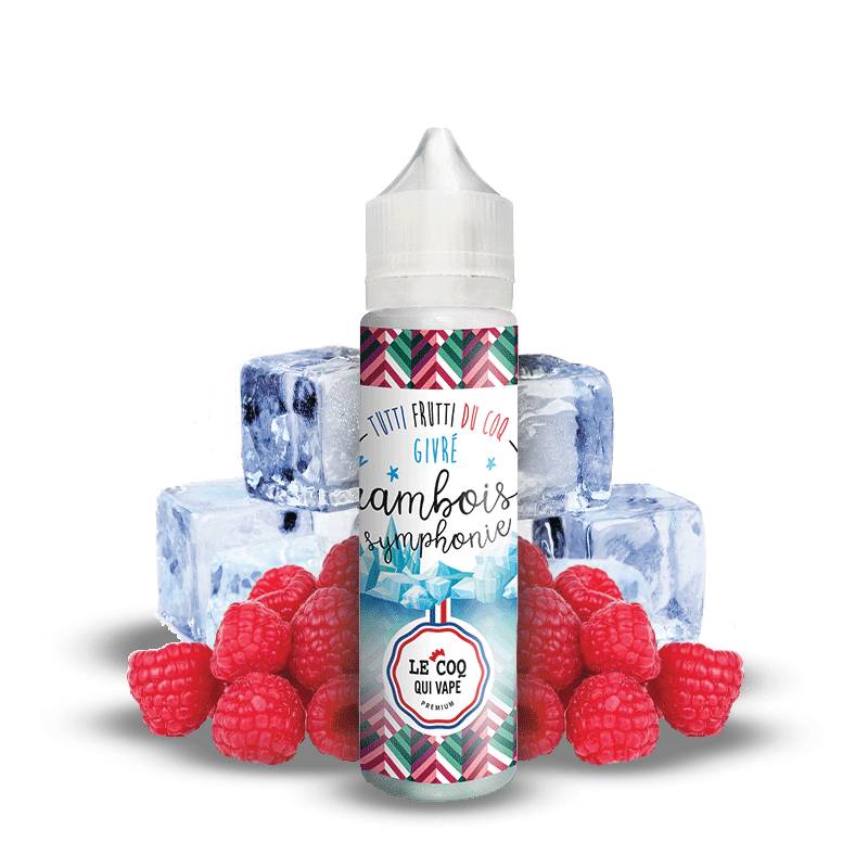 Framboise Symphonie Givre 50ml - Le Coq qui Vape