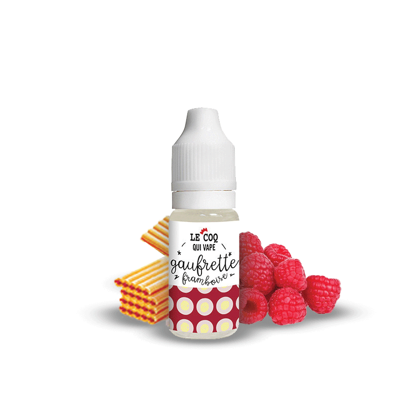 Gauffrette Framboise 10ML par 10 - Le Coq Premium