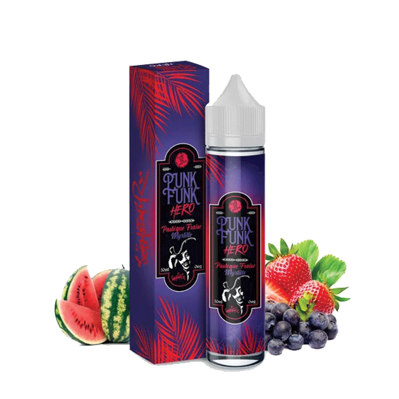 Pastèque Fraise Myrtille 50ml - Punk Funk Hero