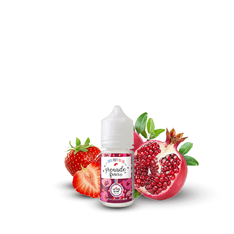 Grenade Fraise concentré 30ml - Tutti Frutti du Coq