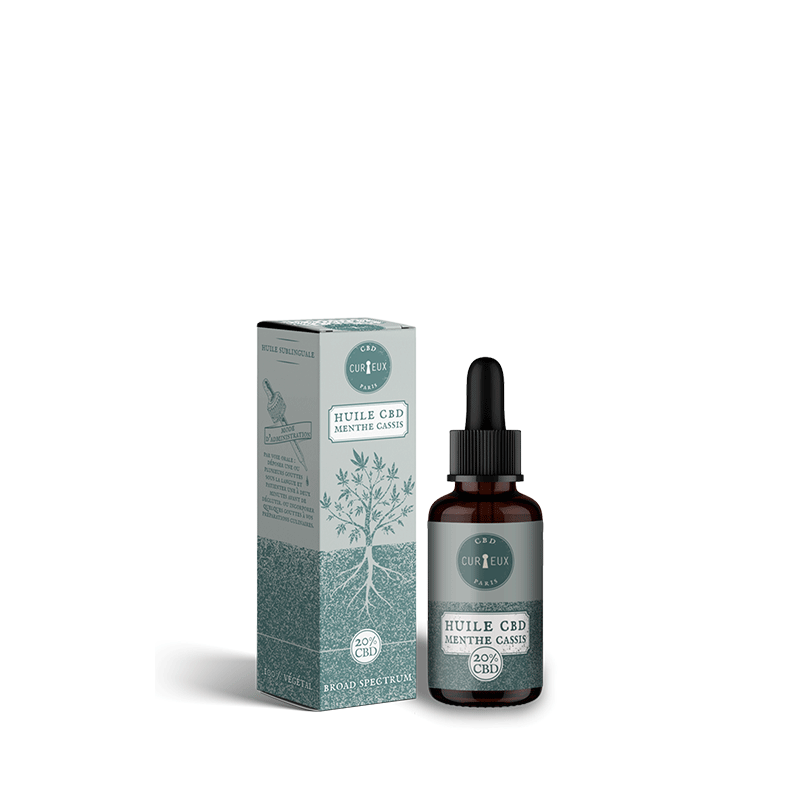 Huile CBD Menthe Cassis 10ml - Curieux