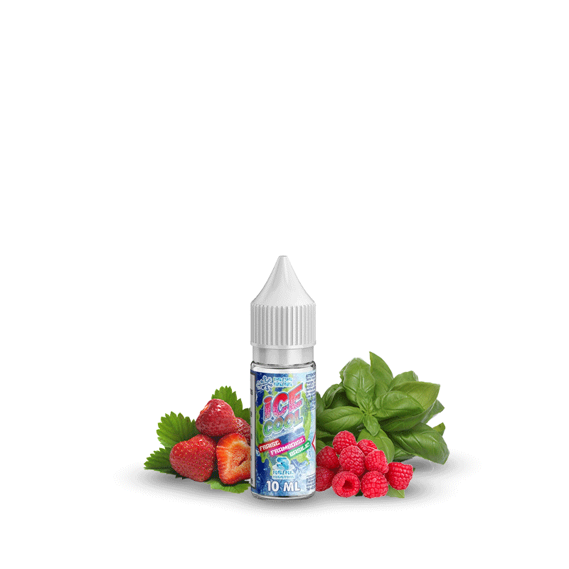 Ice Cool - Fraise Framboise Basilic 10ml - Liquidarom