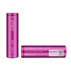 Accu 18650 3000mAh 35A V2 par 2 - Efest