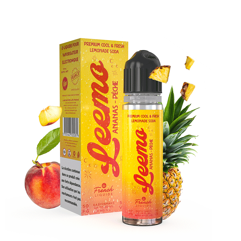 Ananas - Pêche 50ml + booster - Leemo