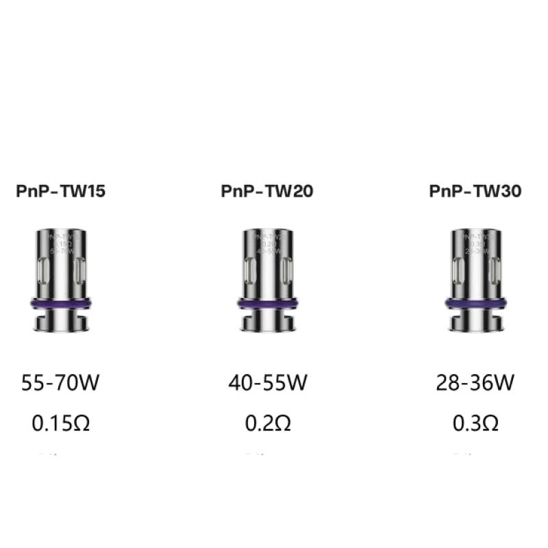 Résistances PnP-TW par 5 - VooPoo