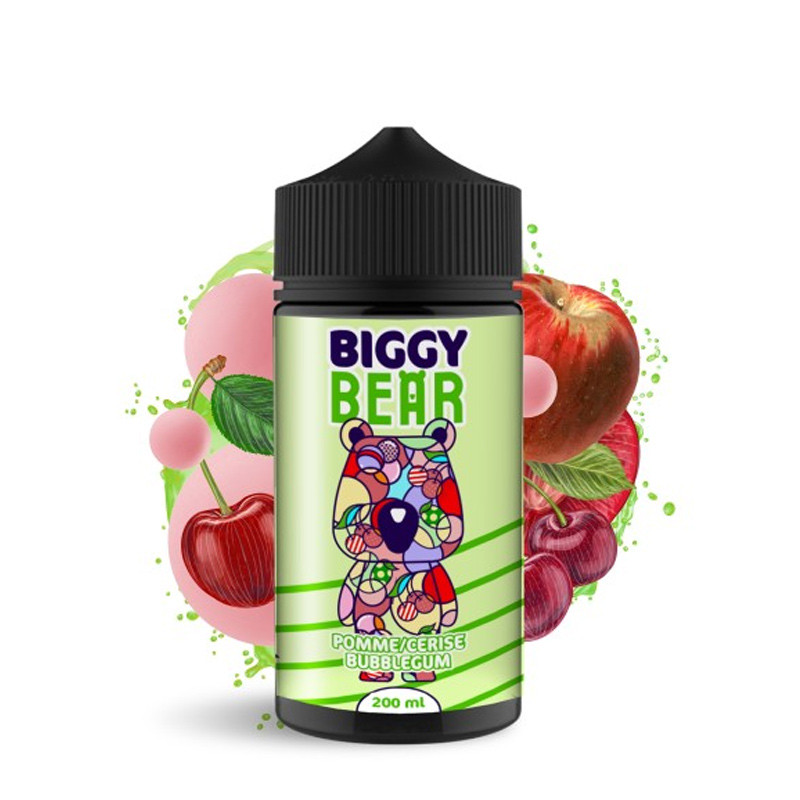 Pomme Cerise Bubble Gum 200ml - Biggy Bear