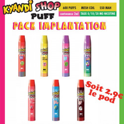 Pack Implantation Kyandi Shop 0mg - Kyandi Shop