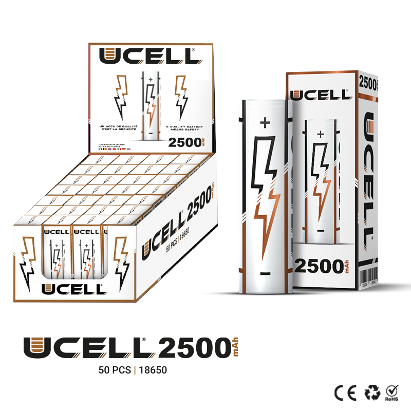 Accu 18650 2500mAh 30A - Ucell