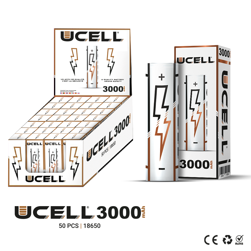 Accu 18650 3000mAh 30A - Ucell