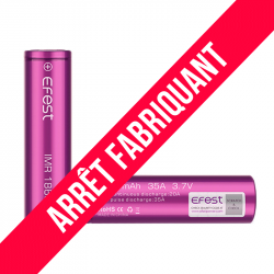 Accu IMR 18650 3000mAh 35A par 2 - Efest
