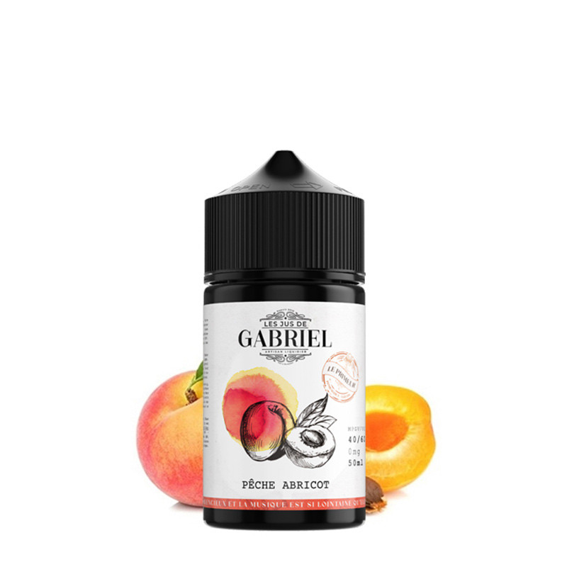 Pêche Abricot 50ml - Les Jus de Gabriel