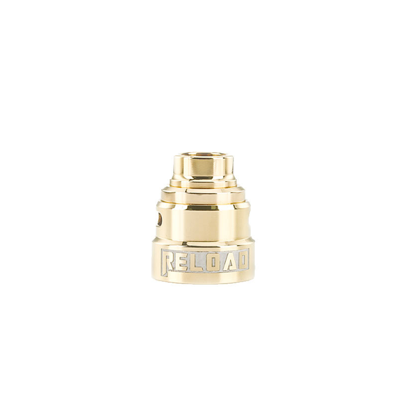 S RDA Gold Plated SE Cap With Drip Tip - Reload Vapor