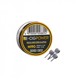 Ni90 Triple Core Fused Clapton par 10 - E-Cig Power