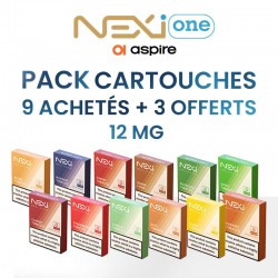 Pack Cartouche 12mg Nexi One - 9+3 - Aspire