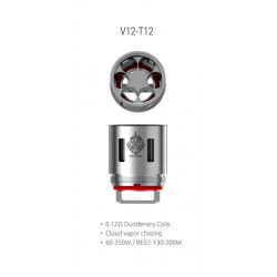 Résistances V12-T12 pour TFV12 Par 3 - Smoktech