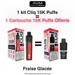 Cliq 15K puffs - Fraise Glacée - AVM