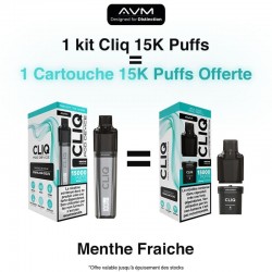 Cliq 15K puffs - Menthe Fraîche - AVM