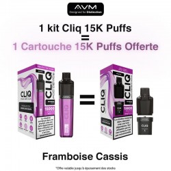 Cliq 15K puffs - Framboise Cassis - AVM
