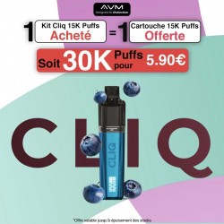 Cliq 15K puffs - Myrtille Glacée - AVM